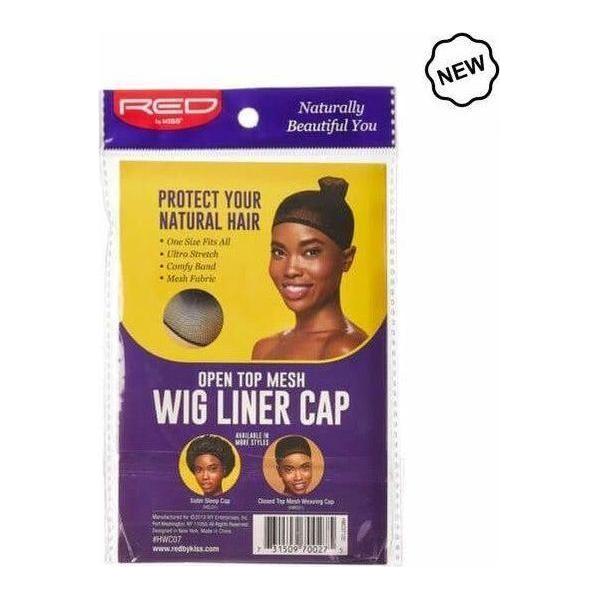 Red By Kiss Open Top Mesh Wig Liner Cap Black