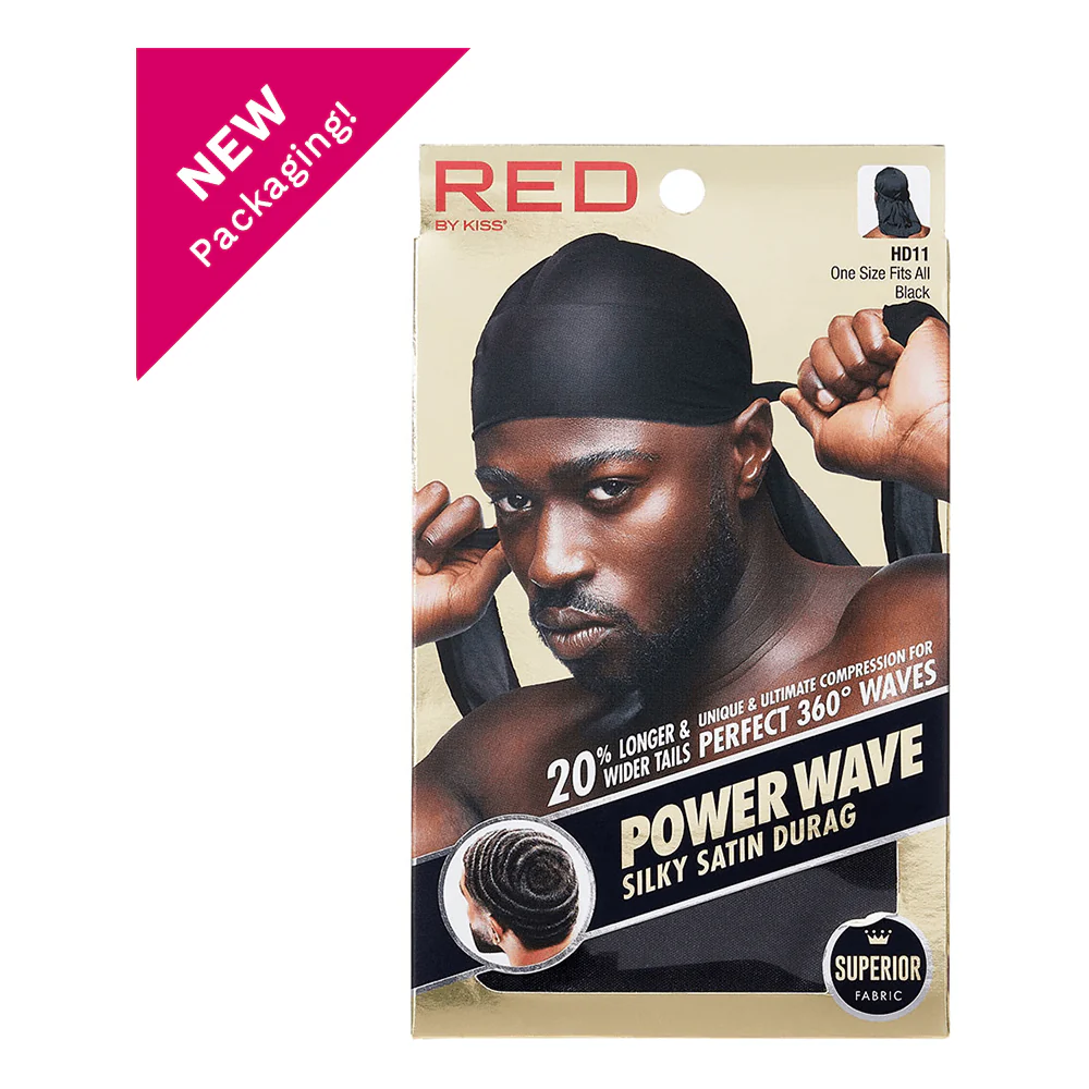 Red By Kiss Power Wave Silky Satin Durag _ Superior Fabric - Image 2