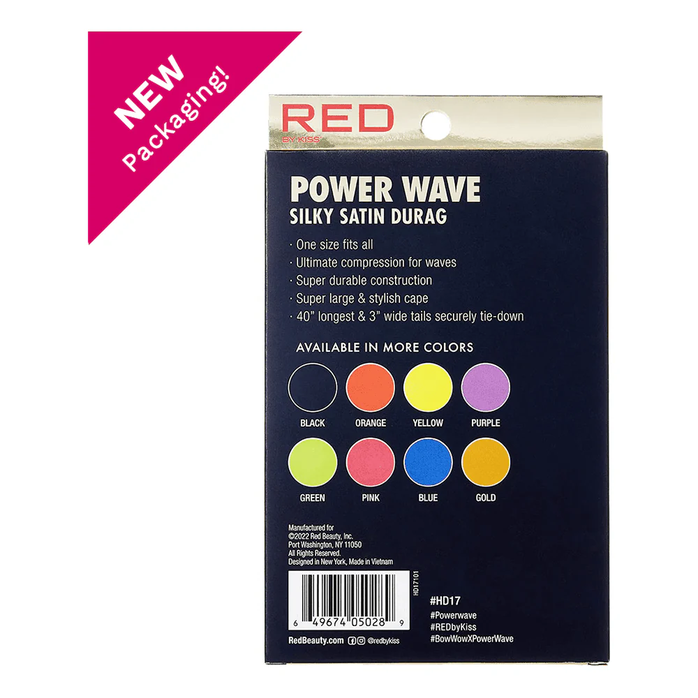Red By Kiss Power Wave Silky Satin Durag _ Superior Fabric - Image 20