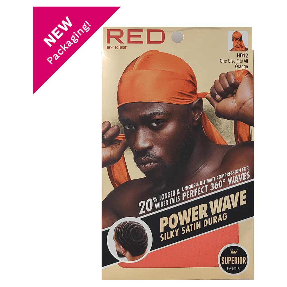Red By Kiss Power Wave Silky Satin Durag _ Superior Fabric - Image 6