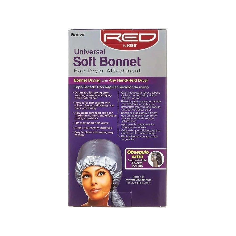 Red By Kiss Universal Soft Bonnet Hair Dryer Attachment - Image 6