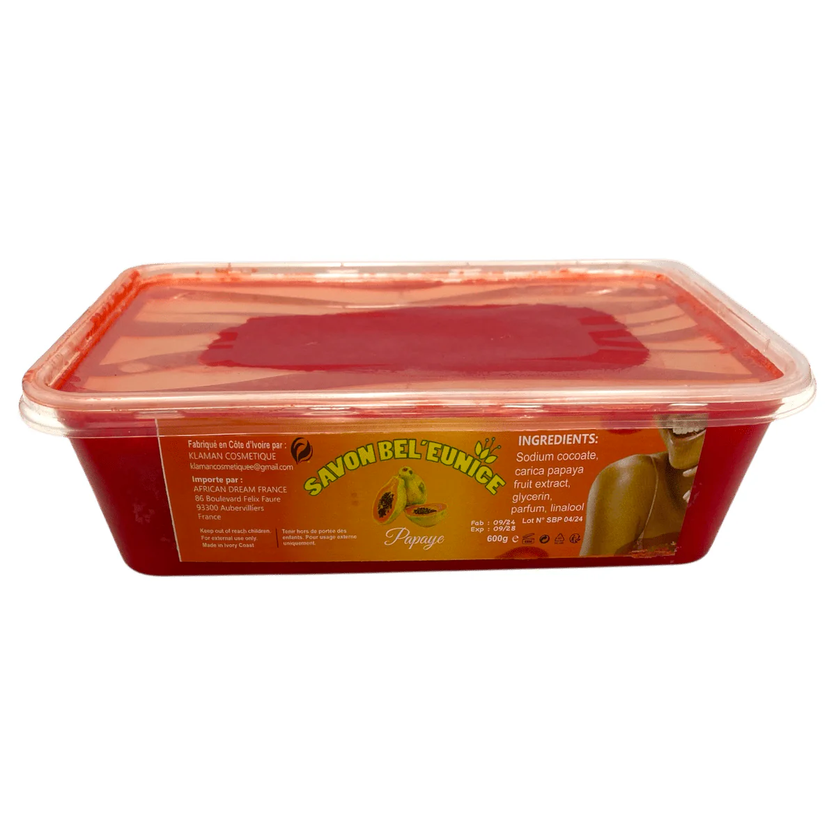Savon bel'Eunice Carotte / Papaye 600g - Image 11