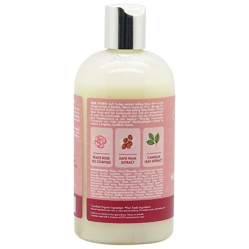 Shea Moisture Peace Rose Oil Complex Nourish & Silken Shampoo 384ml - Image 2