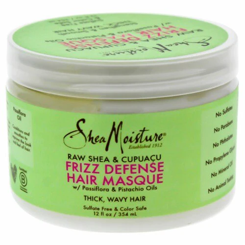 Shea Moisture Raw Shea & Cupuacu Frizz Defense Masque 12oz