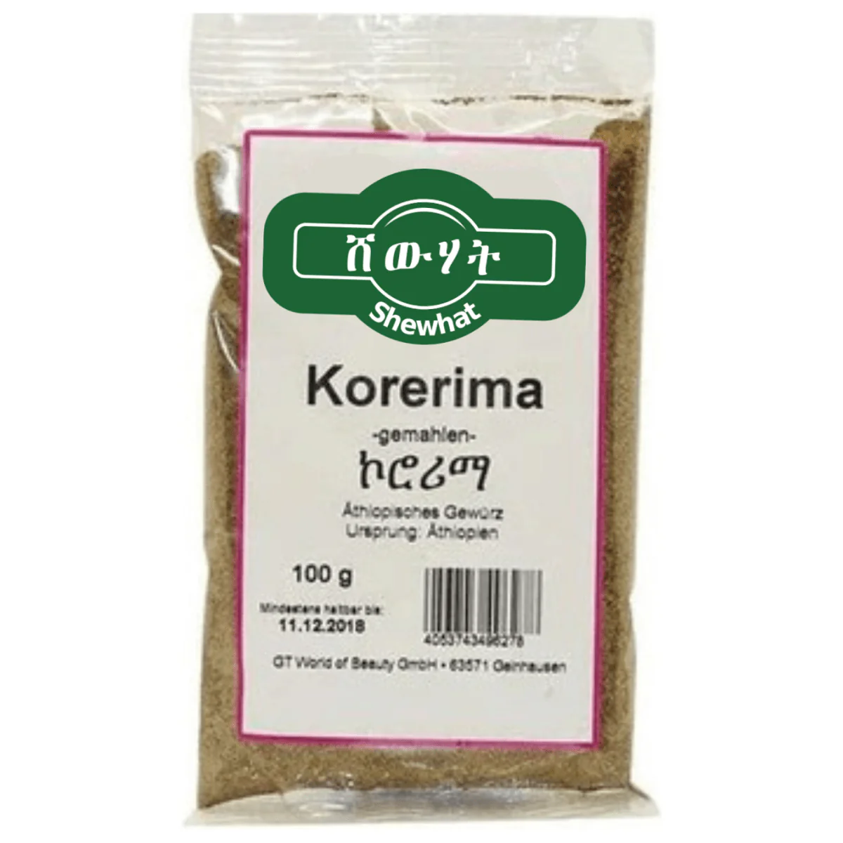 Shewhat Food Korerima Gemahlen 100g