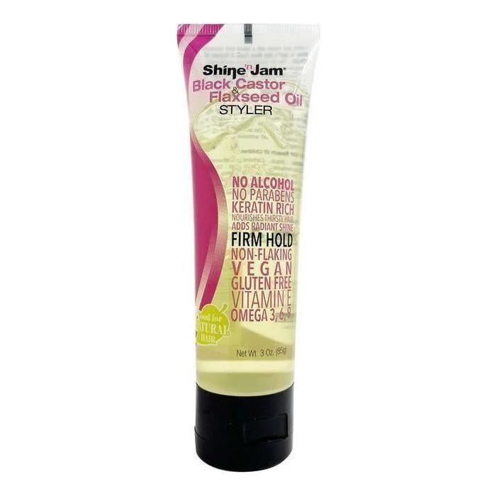 Shine-n-Jam Black Castor & Flaxseed Oil Gel - Image 3