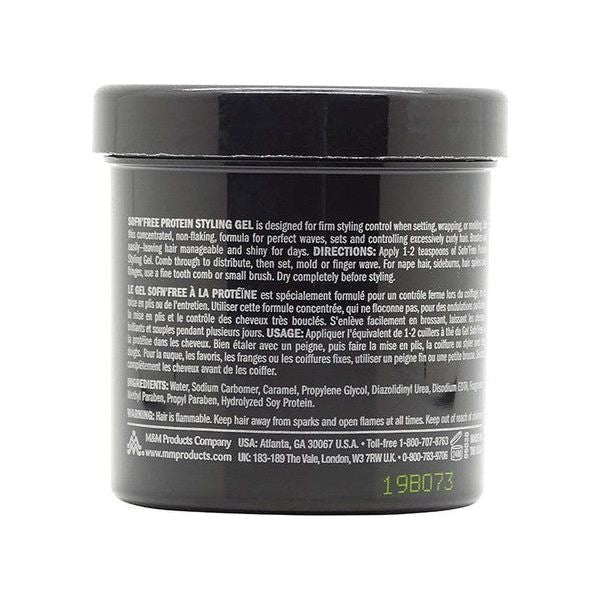 Sofn'free Non Flaking Protein Styling Gel Black 177ml - Image 3