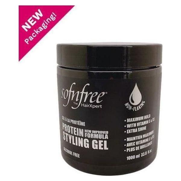 Sofn'free Non-Flaking Protein Styling Gel Black 946ml - Image 5