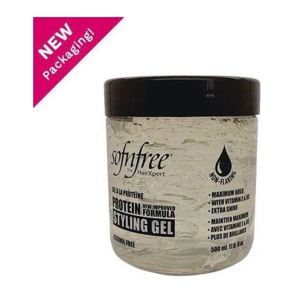 Sofn'free Non-Flaking Protein Styling Gel Clear 473ml - Image 4