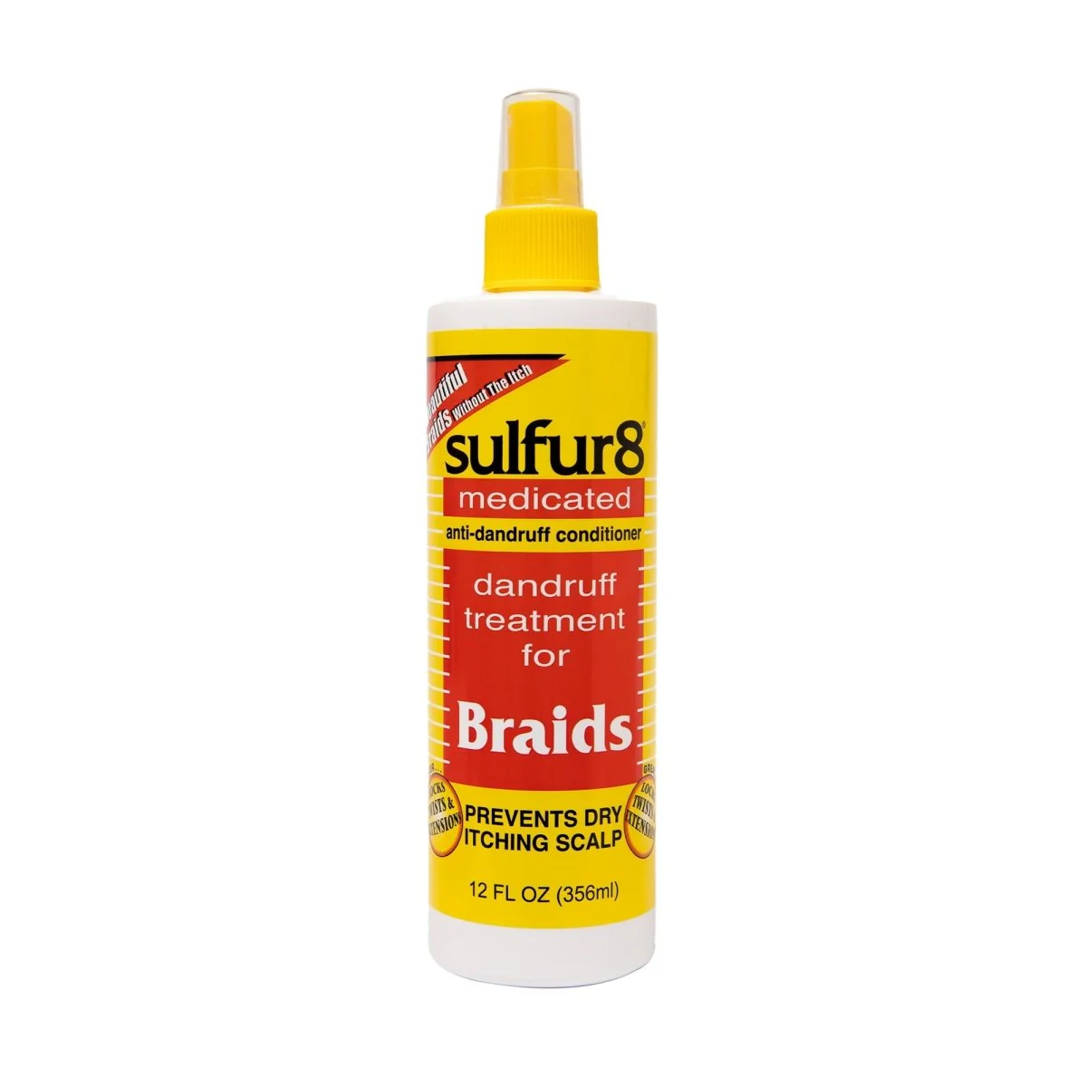 Sulfur 8 Dandruff Medicated Treatment For Braids spray 12oz