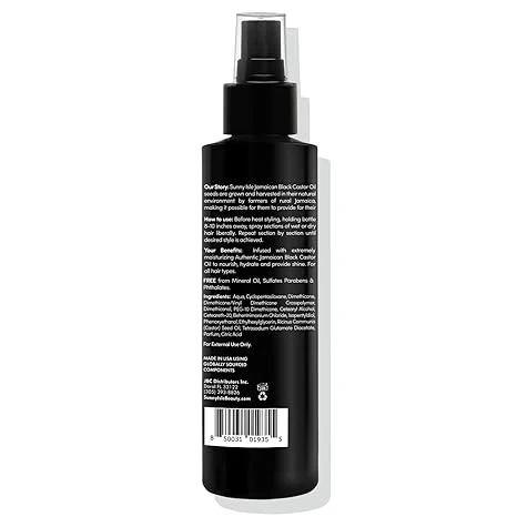 Sunny Isle Jamaican Black Castor Oil Heat Protectant Thermal Spray 6oz - Image 2