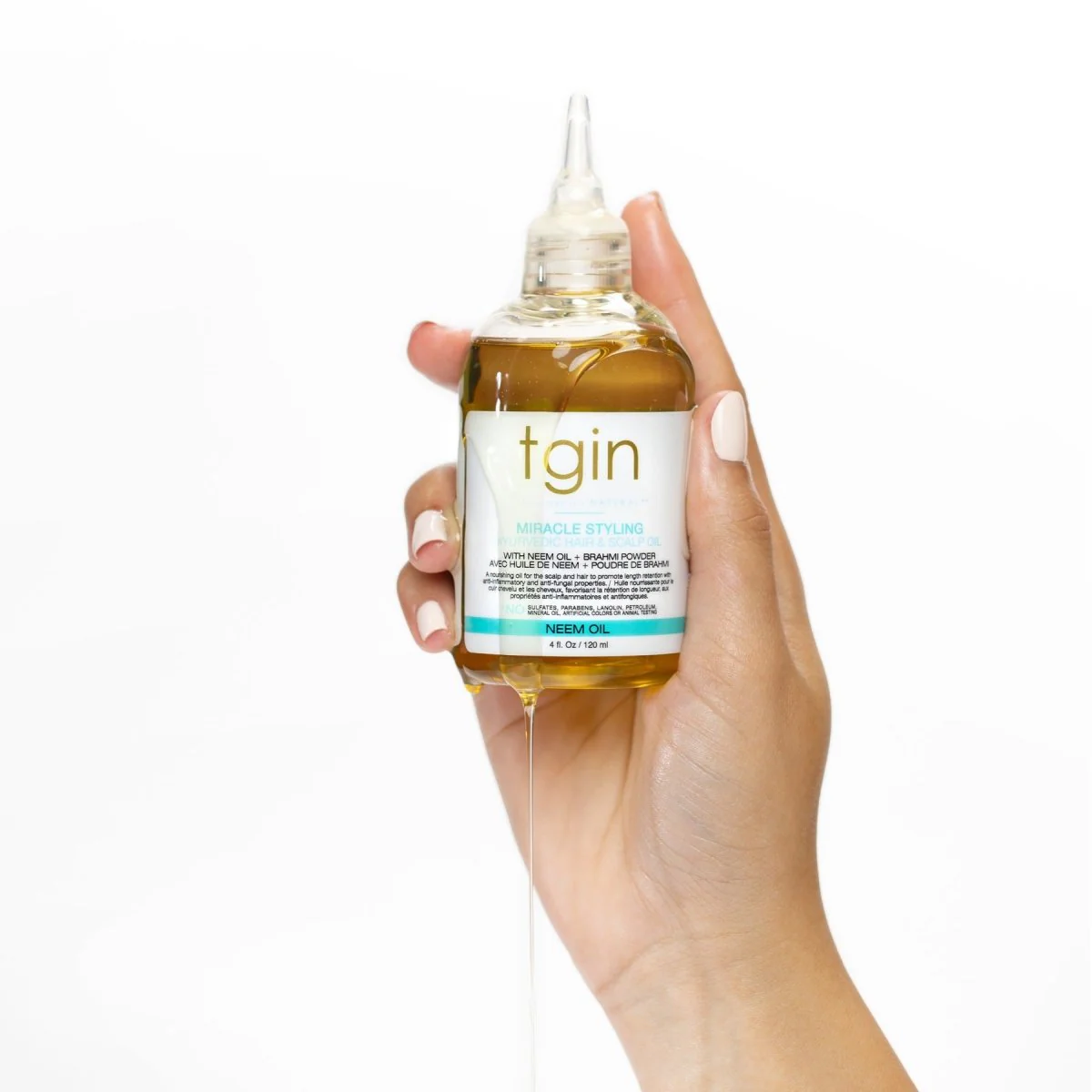 Tgin Miracle Styling Ayurvedic Hair & Scalp Oil 4oz - Image 3