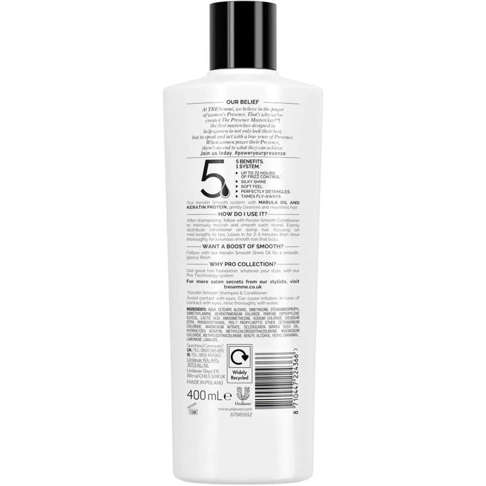 Tresemme Keratin Smooth Conditioner 400ml - Image 2