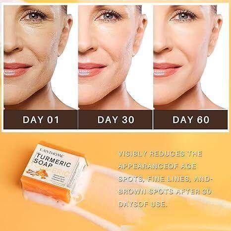 Turmeric Soap Bar For Face & Body 3.53oz/100g - Image 3