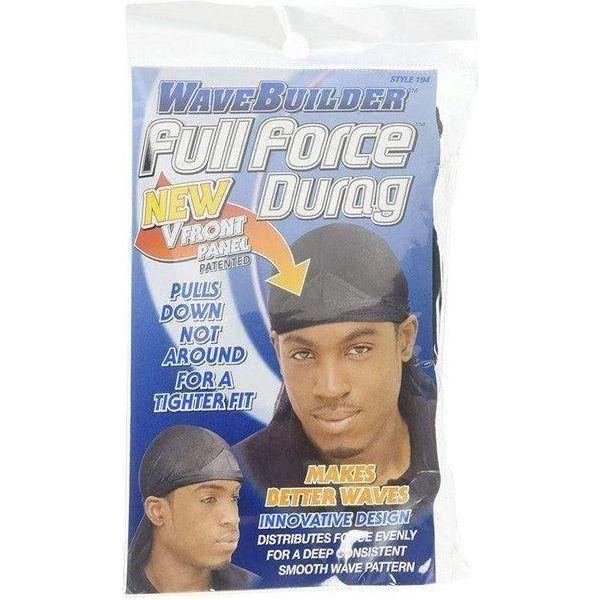 WaveBuilder Full Force Durag - Black