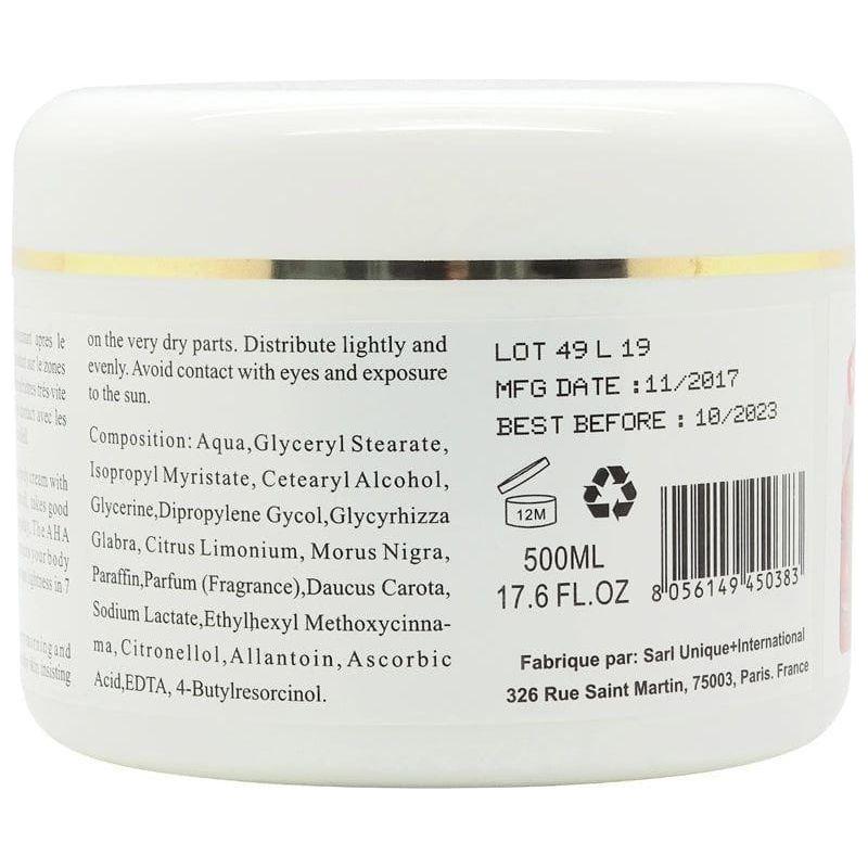 White Express Carrot Lightened Skin in 7 Days Extra Whitening Cream 500ml - Image 2