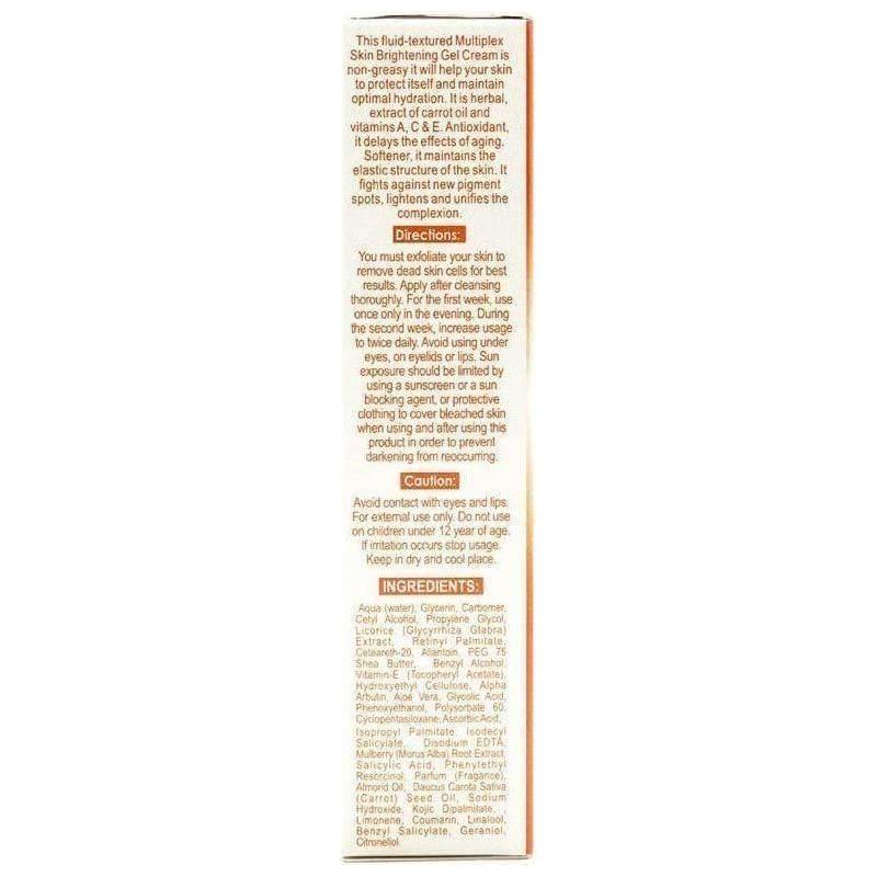 Zeenat Carrot Multiplex Skin Brightening Gel Cream 30G - Image 3