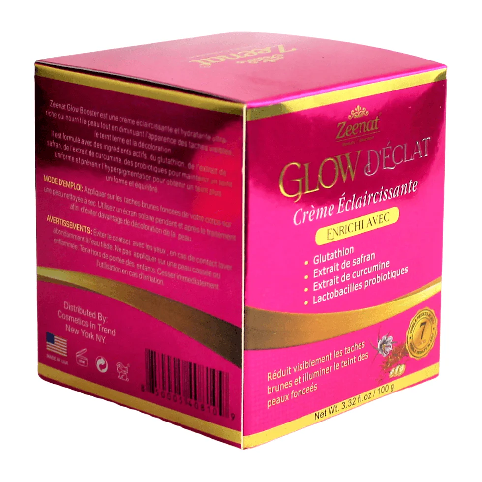 Zeenat Glow Booster Skin Lightening Cream 3.32 Oz / 100 g - Image 3